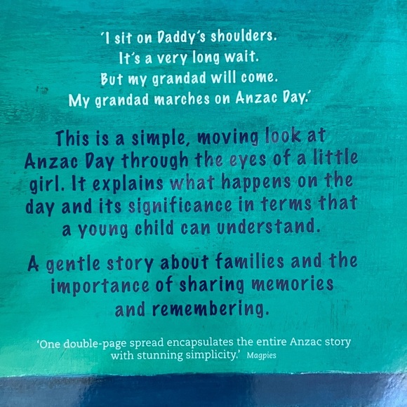 Children's Book - My Grandad Marches on ANZAC Day - Picture 13 of 13